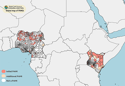 Interactive map of PAMIs for consultation.